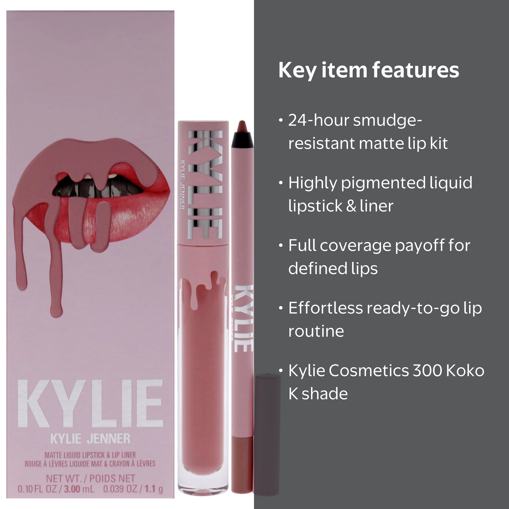 Kylie Cosmetics, Matte Lip Kit, Long-Lasting, 2 Pc - Walmart.com