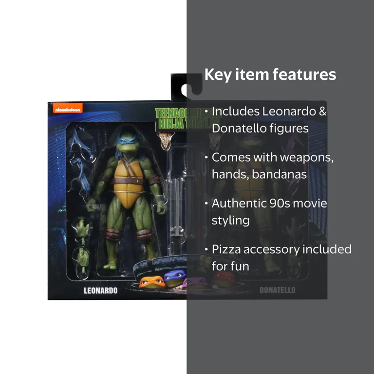 General TMNT Leonardo & Donatello Action Figure 2 Pack - Super