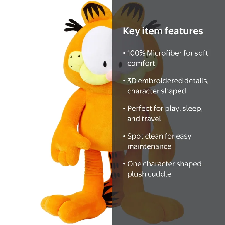 Garfield Plush Cuddle Pillow Buddy Soft Microfiber Character