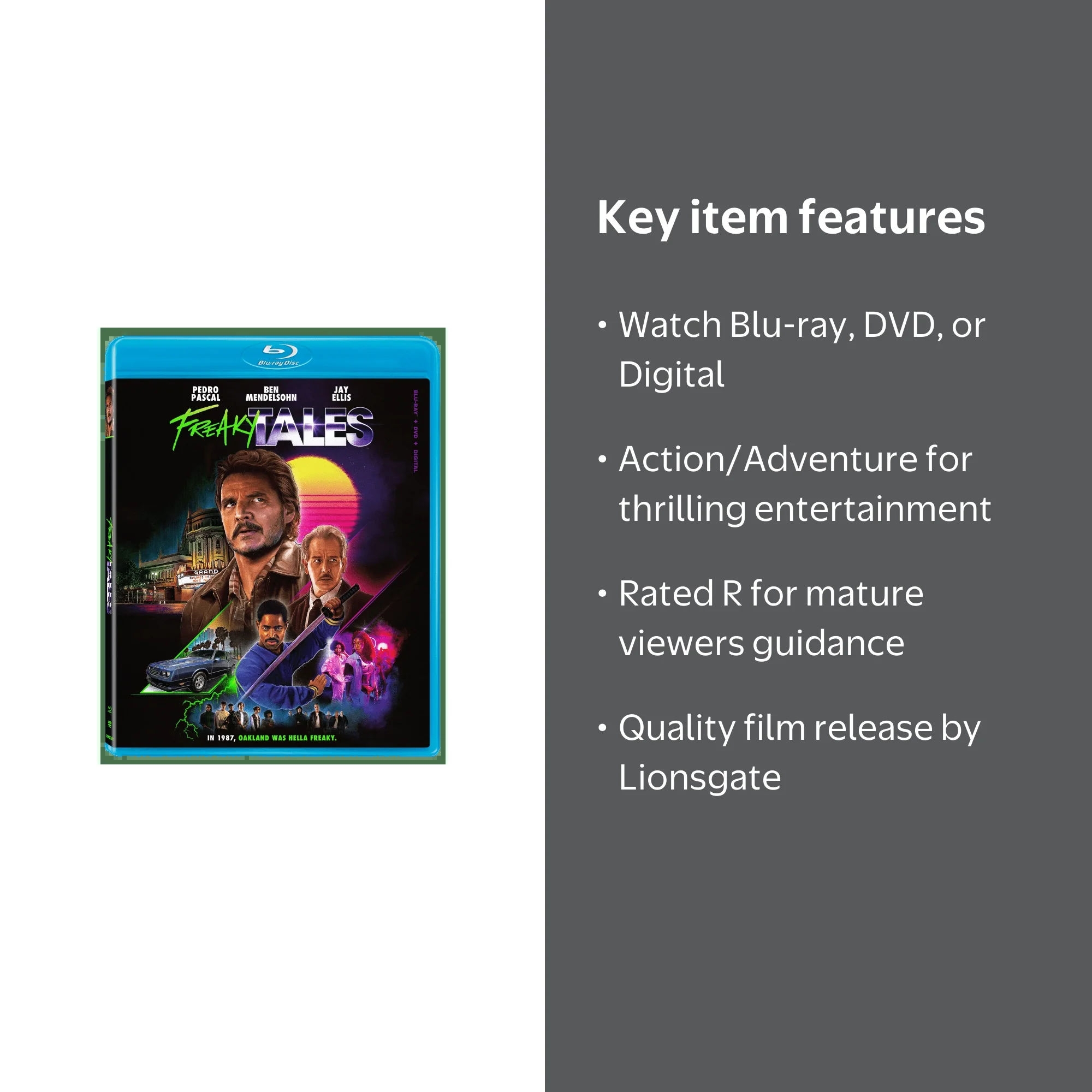Freaky Tales (Blu-ray + DVD + Digital) Lionsgate Action/Adventure