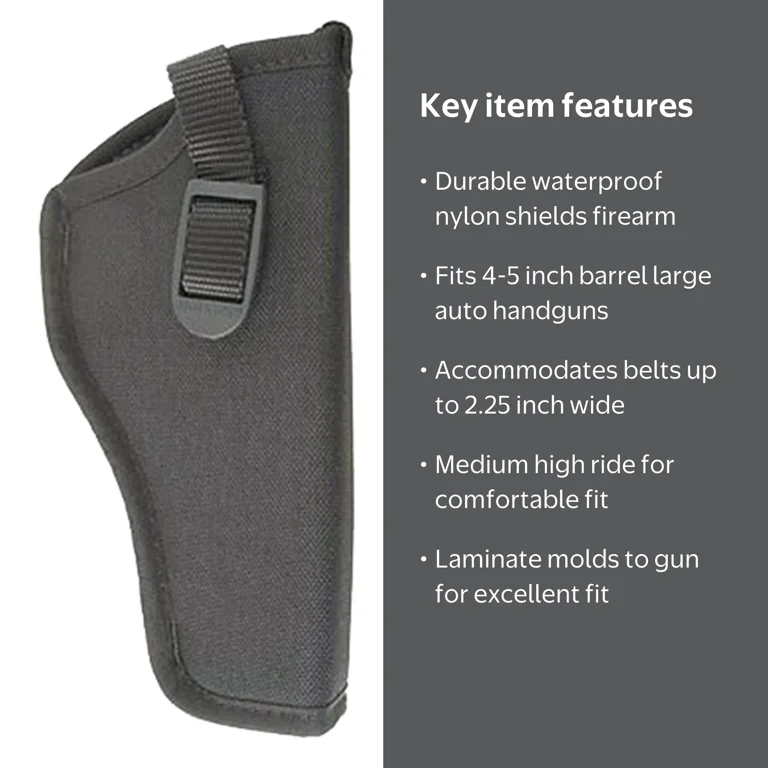 Uncle Mike's Sidekick Gun Holster for Right Hand with Waterproof
