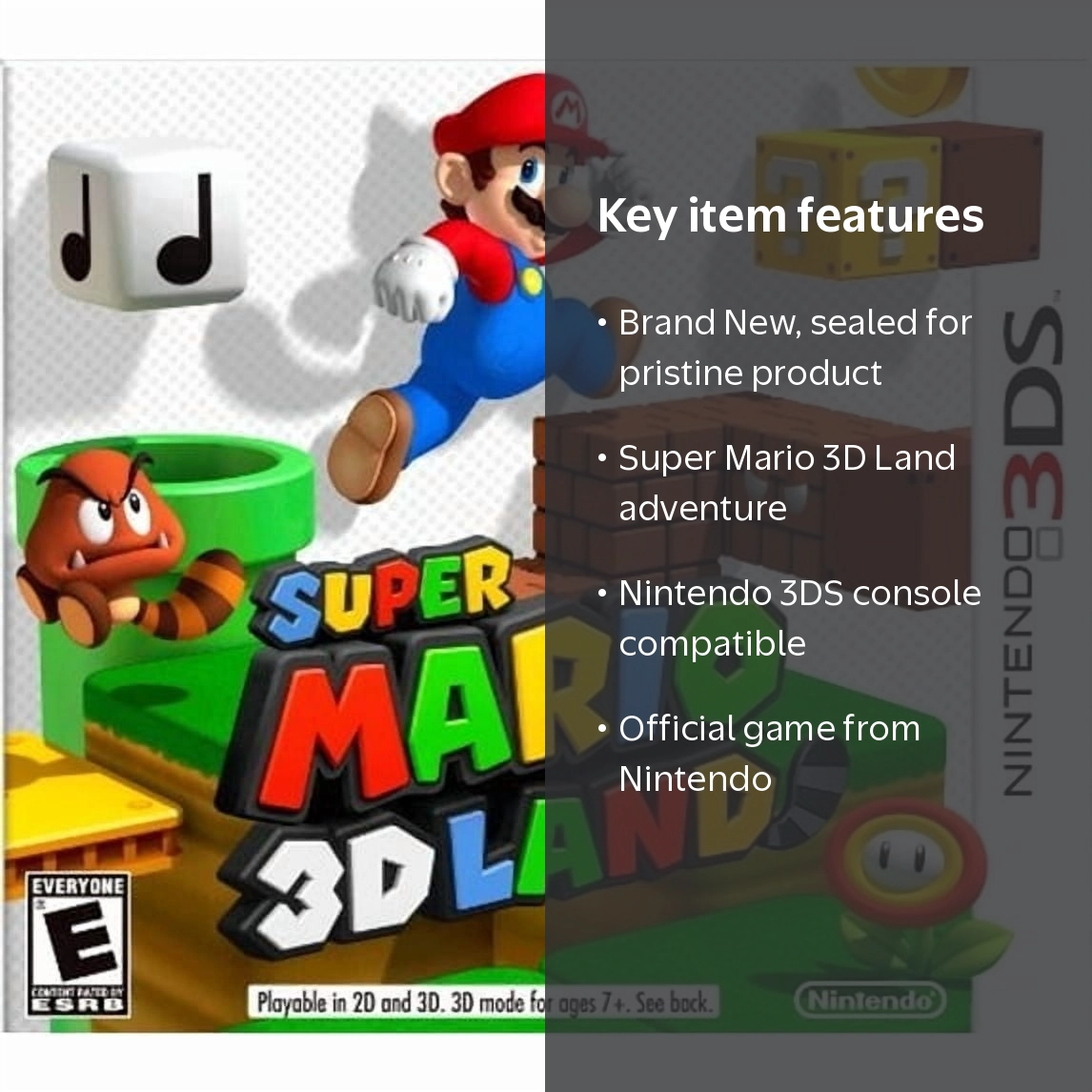 Nintendo, Super Mario 3D Land, 045496741723, Nintendo 3DS