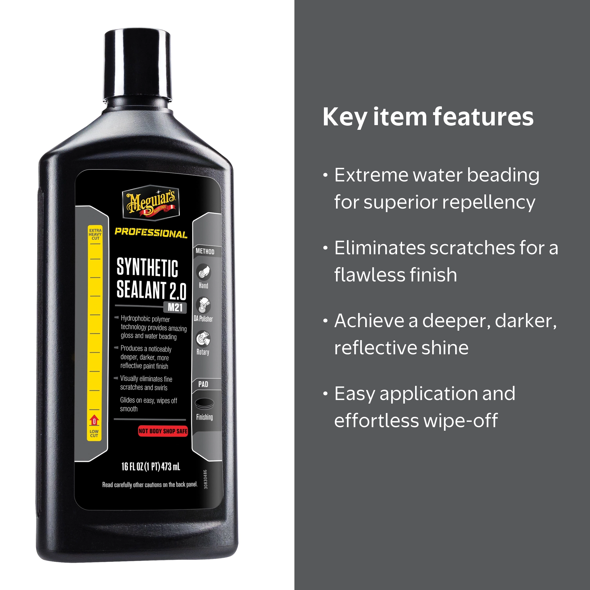 Meguiar's M2116 Mirror Glaze Synthetic Sealant 2.0, 16oz - Walmart.com