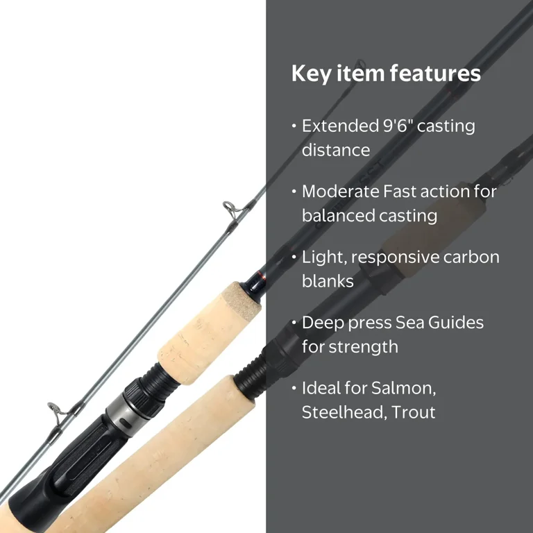 abu garcia venerate ice fishing spinning combo VNDS702M/SX3000 Vendetta Fishing Accessories Under $100 round rod holder Size:Long -All Walnut - black net 3 ball bearings