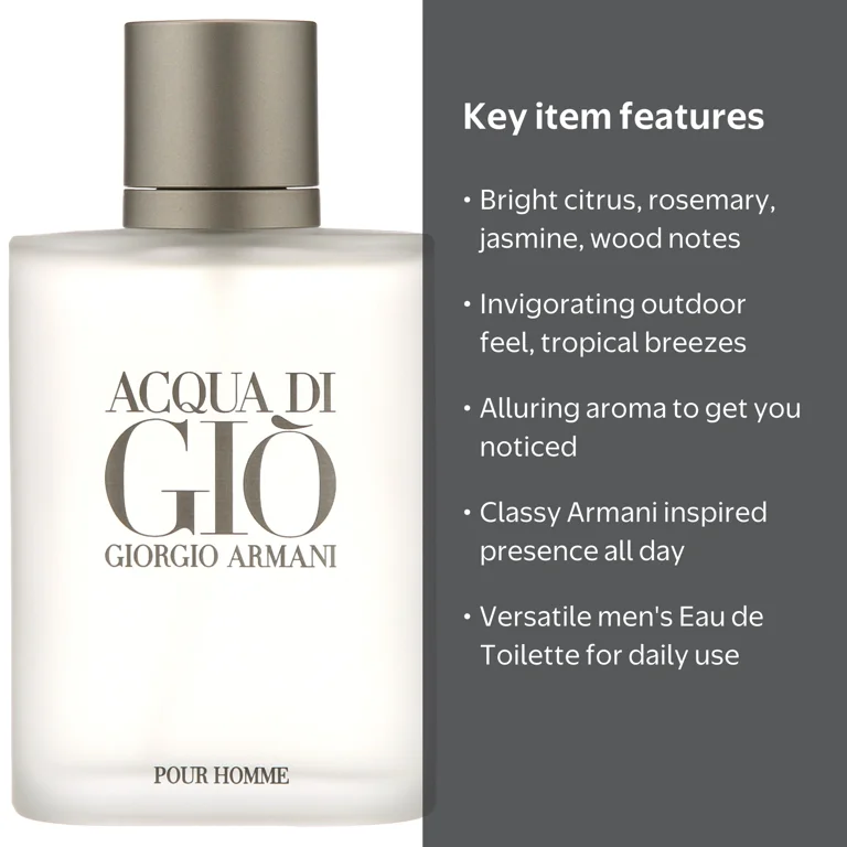 Giorgio Armani Acqua Di Gio Pour Homme Eau de Toilette, Cologne