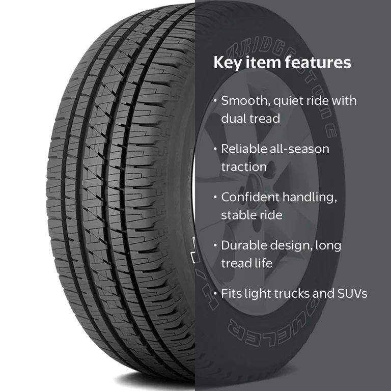 Bridgestone Dueler H/L Alenza 275/55R20 113T OWL Tire - Walmart.com