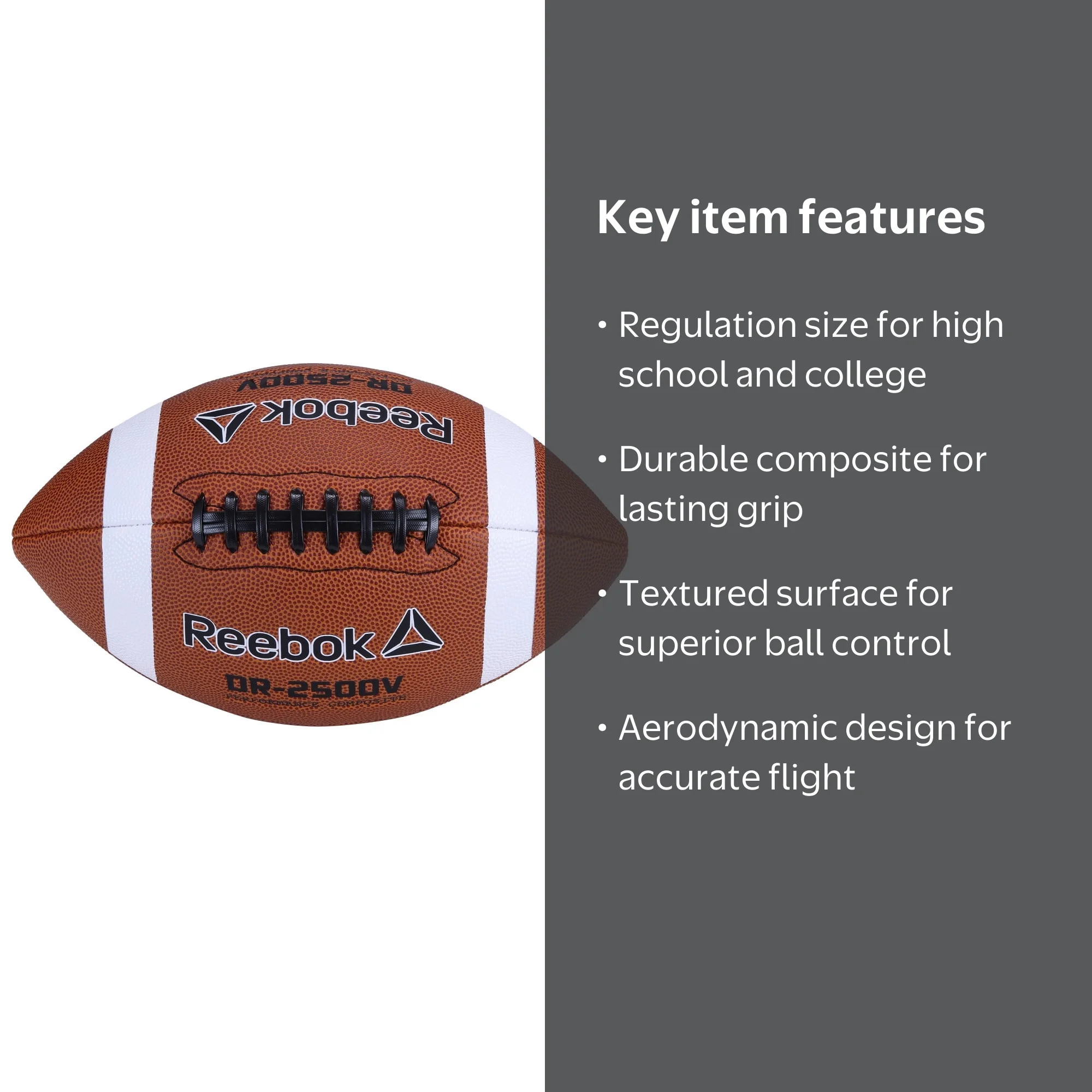 Reebok Delta Alpha DR-2500V Cushion Composite American Football