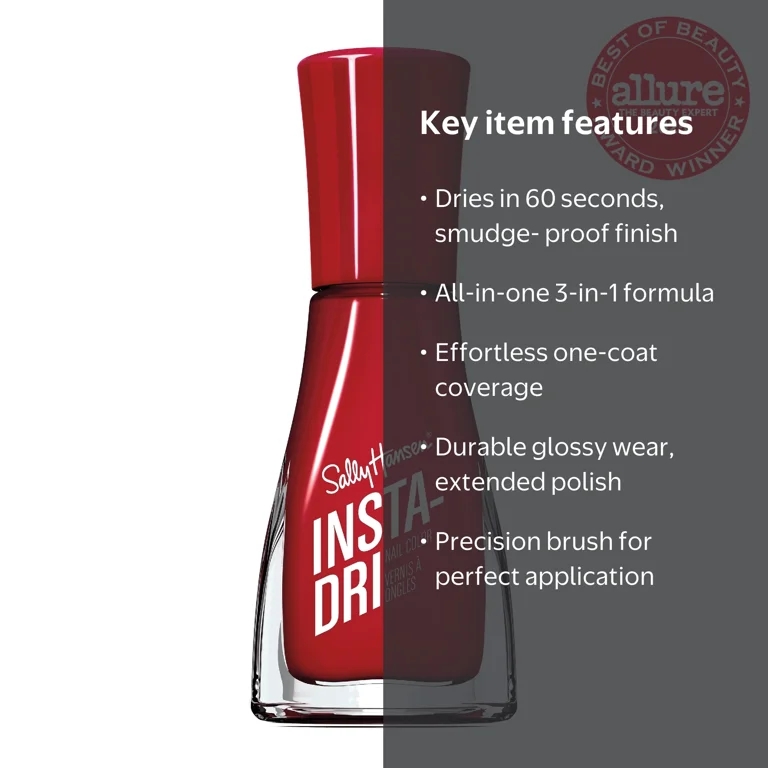 Sally Hansen, Nail Color Polish, Insta-Dri Asap Apple, 0.31 fl oz
