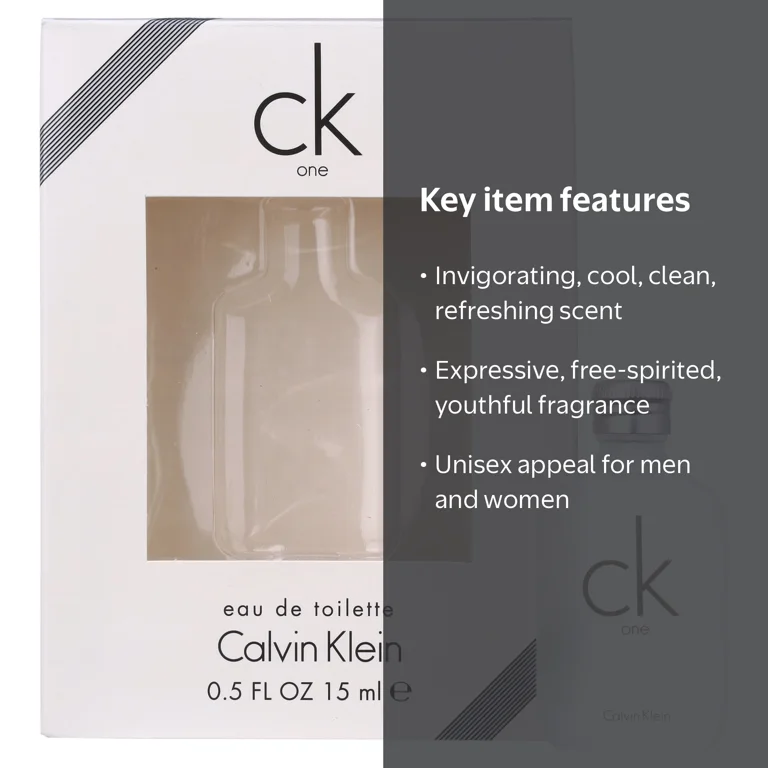 Calvin Klein, Eau De Toilette Splash, 0.5 oz, Unisex Fragrance