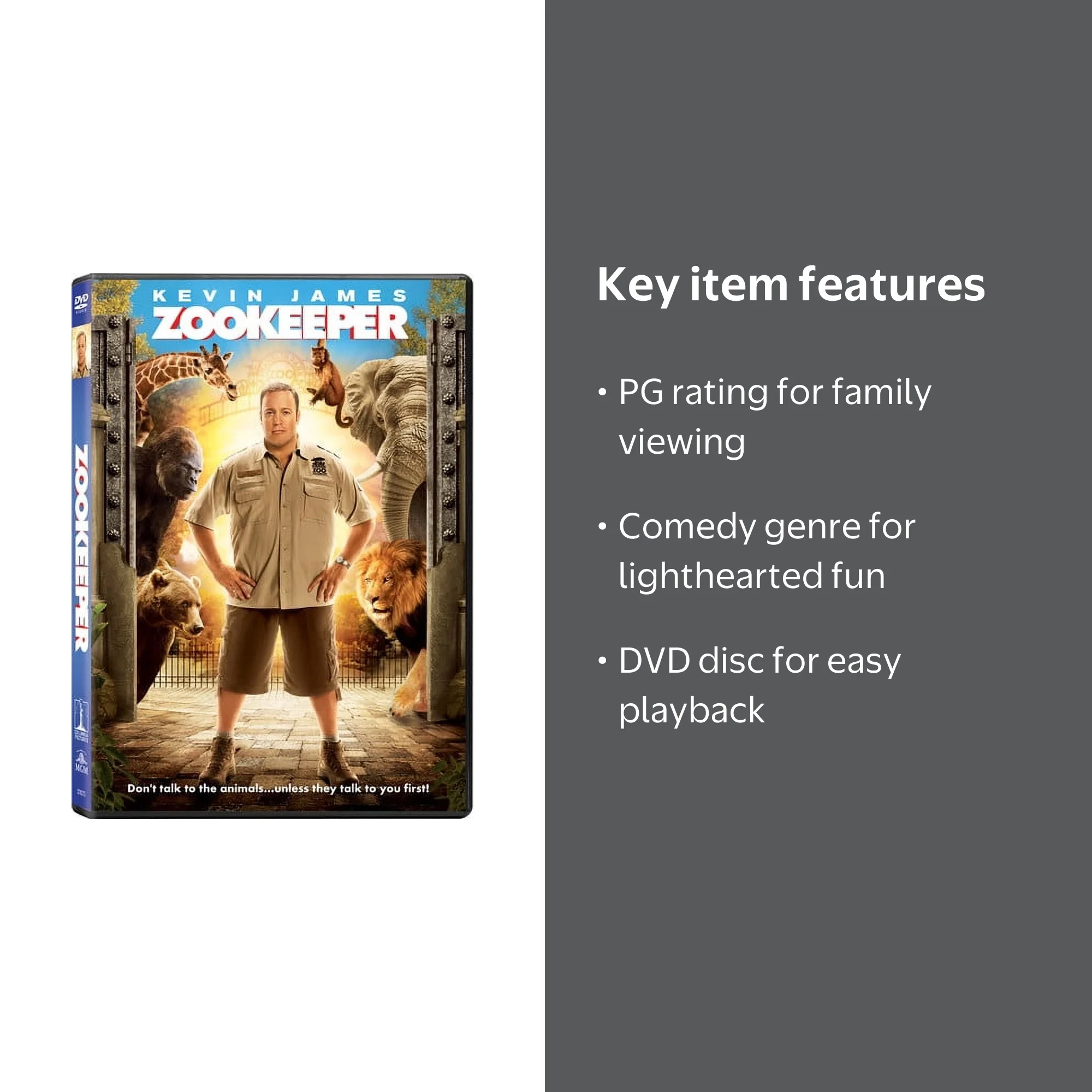 Sony Pictures Entertainment, DVD, Zookeeper PG All Animal Comedy