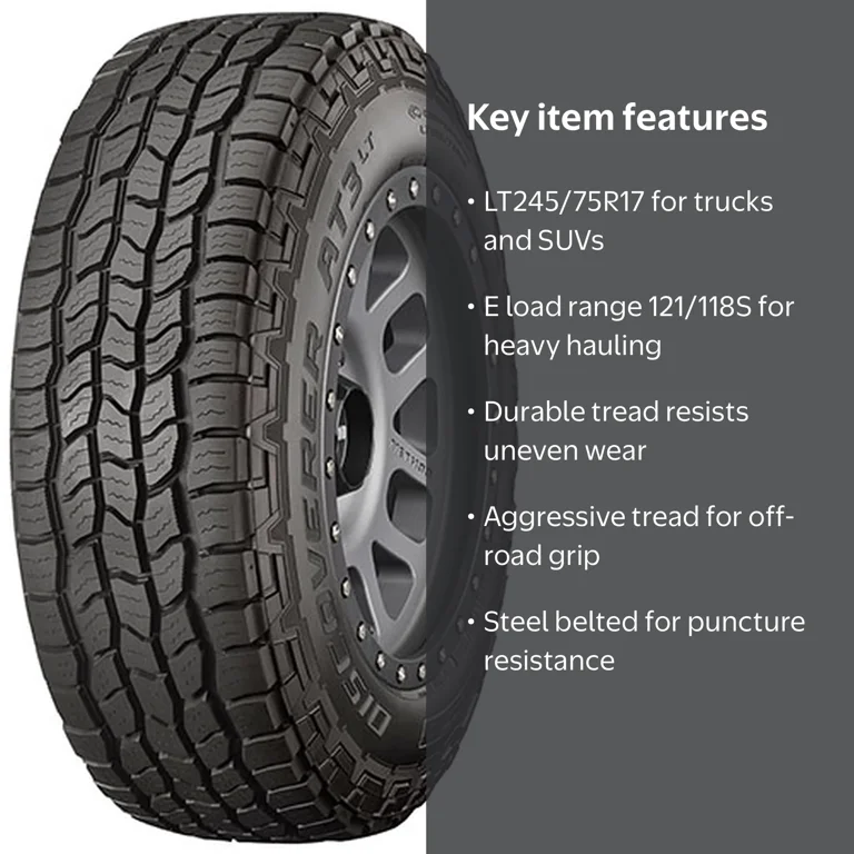 Cooper Discoverer AT3 LT245/75R17 Light Truck Tire for SUV, Jeep Cooper Discoverer AT3 LT245/75R17 Light Truck Tire for SUV, Jeep