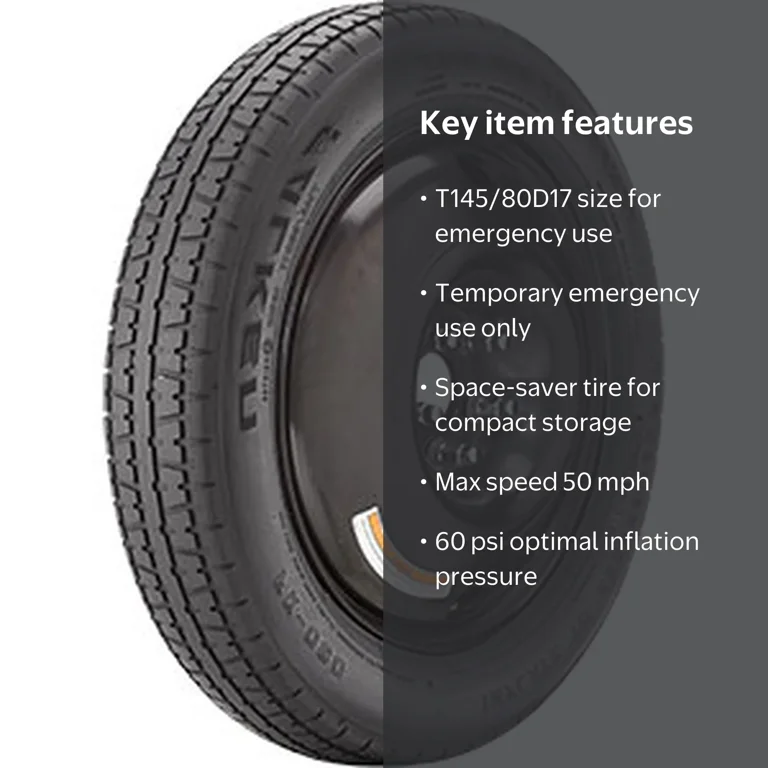 Falken FK-090 T145/80D17 107M Temp Spare Tire, Replacement Space