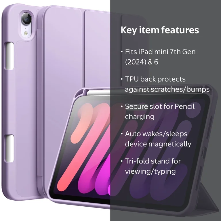 JETech Case for iPad mini (A17 Pro, 2024 Model, 7th Generation