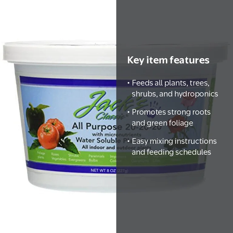 Jack's Fertilizer All-Purpose Water-Soluble Fertilizer, 20-20-20