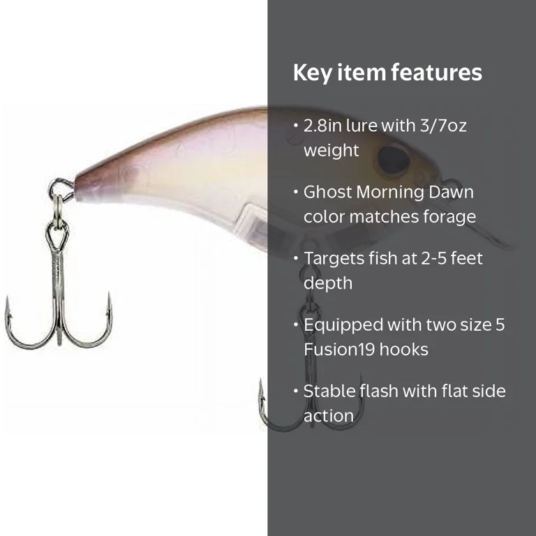 Berkley Frittside Fishing Lure, Ghost Morning Dawn, 5 Biggun' (3/7