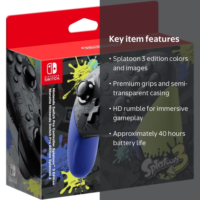 Nintendo Switch Pro Controller - Splatoon 3 Edition (Switch) Joy