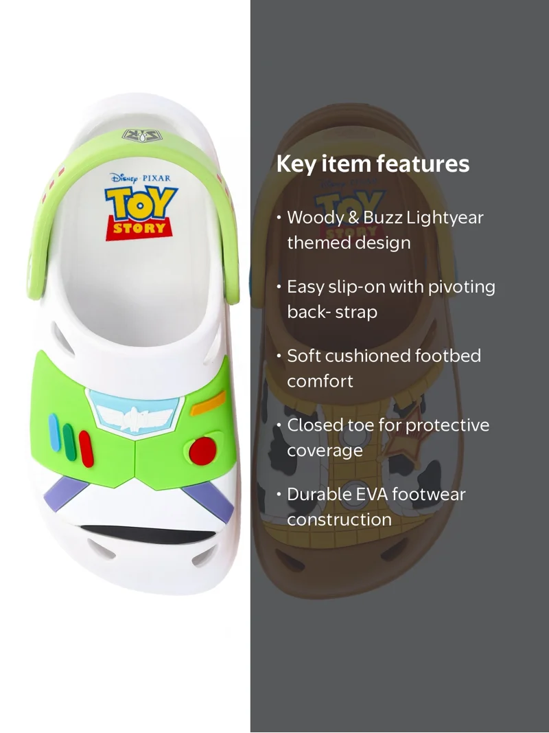 Toy Story Toddler Boys Woody Buzz Lightyear Clog Sandals - Walmart.com
