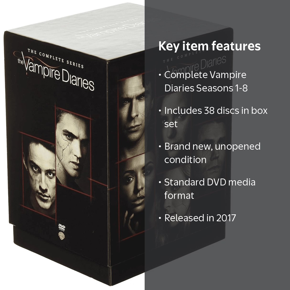 The Vampire Diaries: Complete Series Seasons 1-8 (DVD, 2017, 38