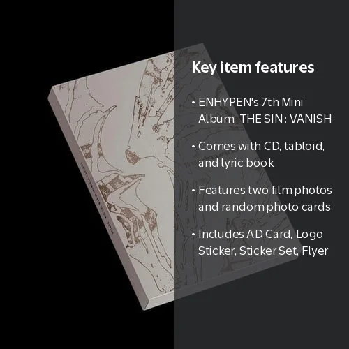ENHYPEN - [THE SIN : VANISH] 7th Mini Album AFTERLIGHT Version