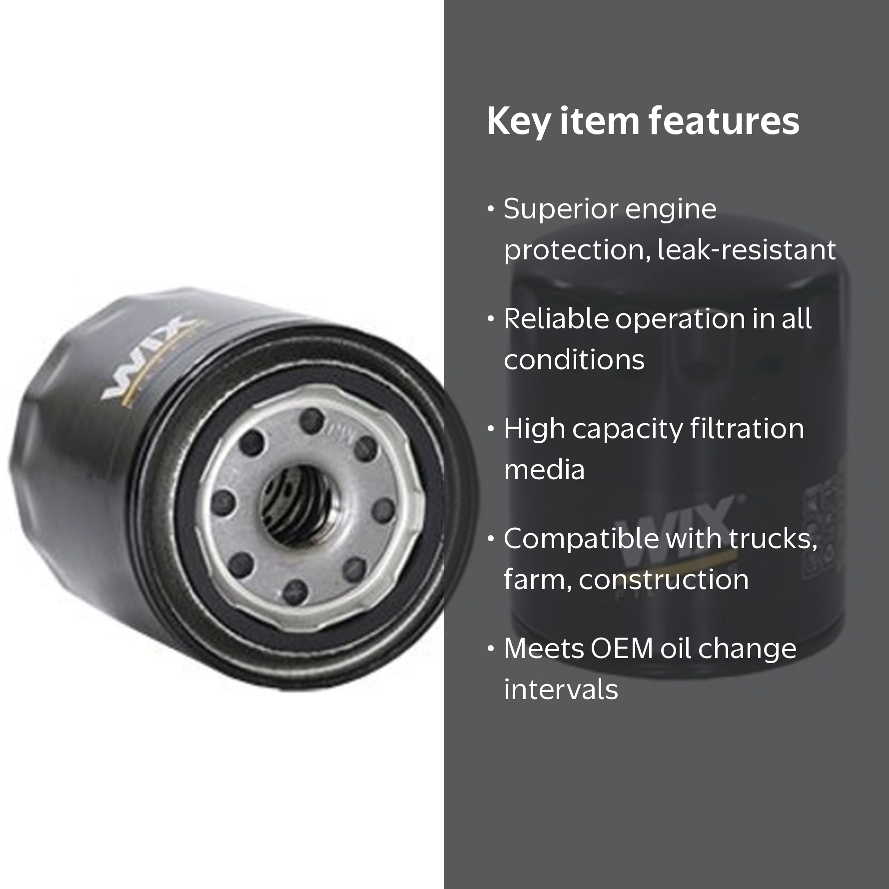 WIX Filters, Engine Oil Filter, 20 mm x 1.5 mm, High Capacity