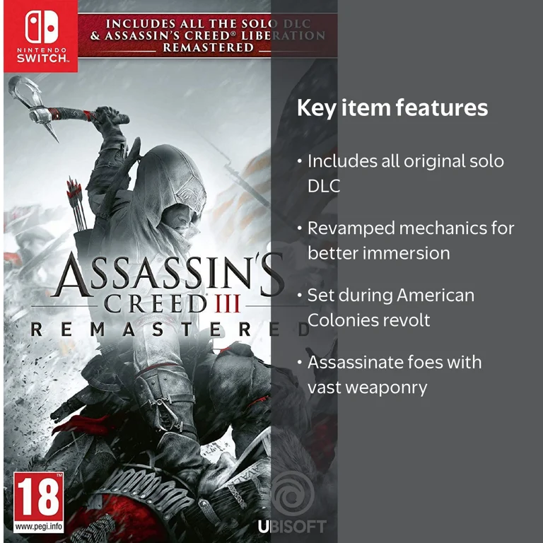 Assassin's Creed III Remastered (Nintendo Switch) - Walmart.com