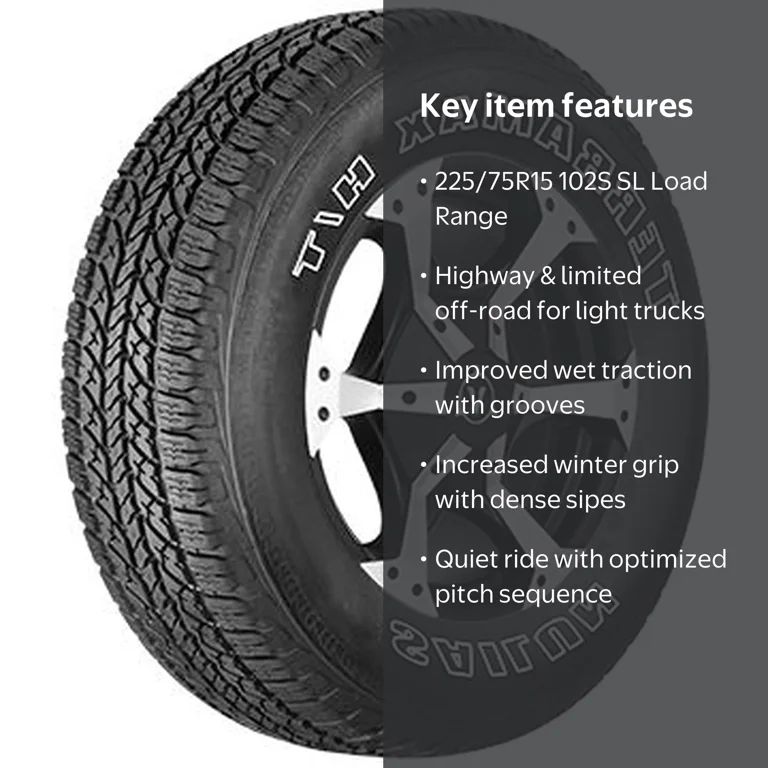 Sailun Terramax HT All-Season Tire, 225/75R15 102S, Light Trucks