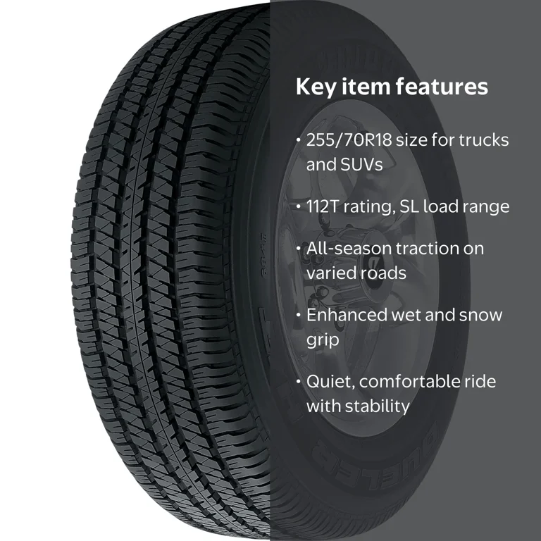 Bridgestone Dueler H/T 684 II 255/70R18 112T All-Season Tire with