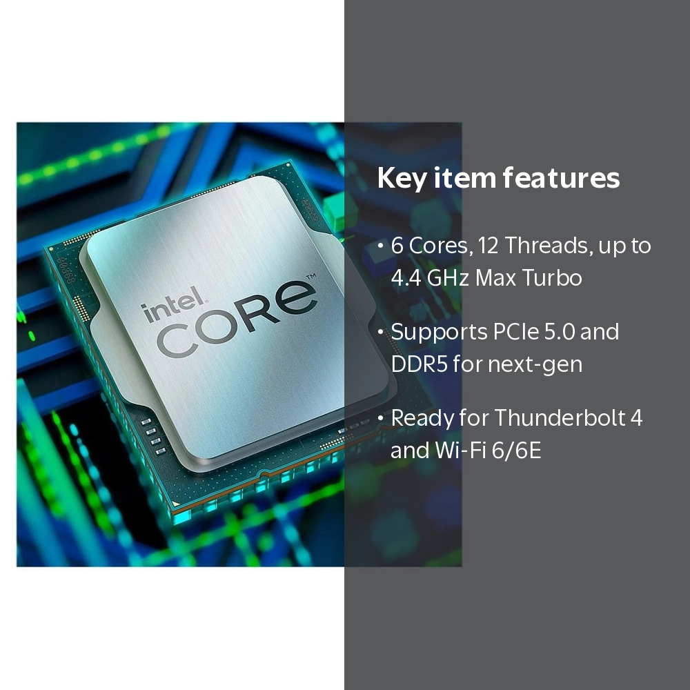 Intel Core i5-12400F Hexa-core CPU for Desktop Computer PC - 2.5