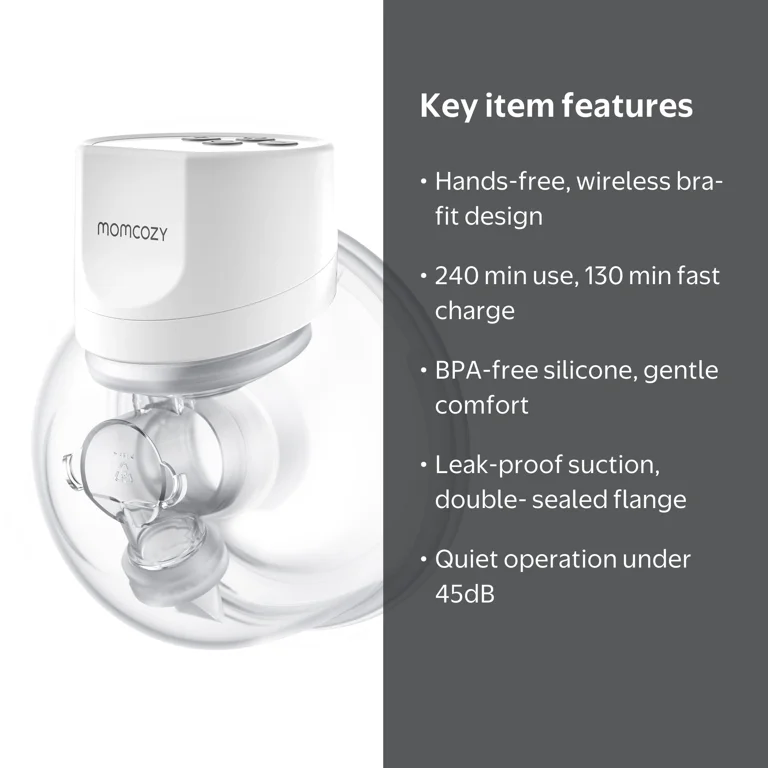 Momcozy S12 Pro-V Wearable Breast Pump Single with Silent