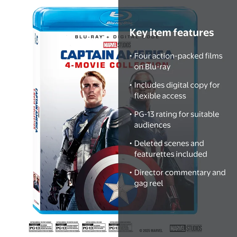 Captain America: 4-Movie Multi-Feature (Blu-ray + Digital Copy