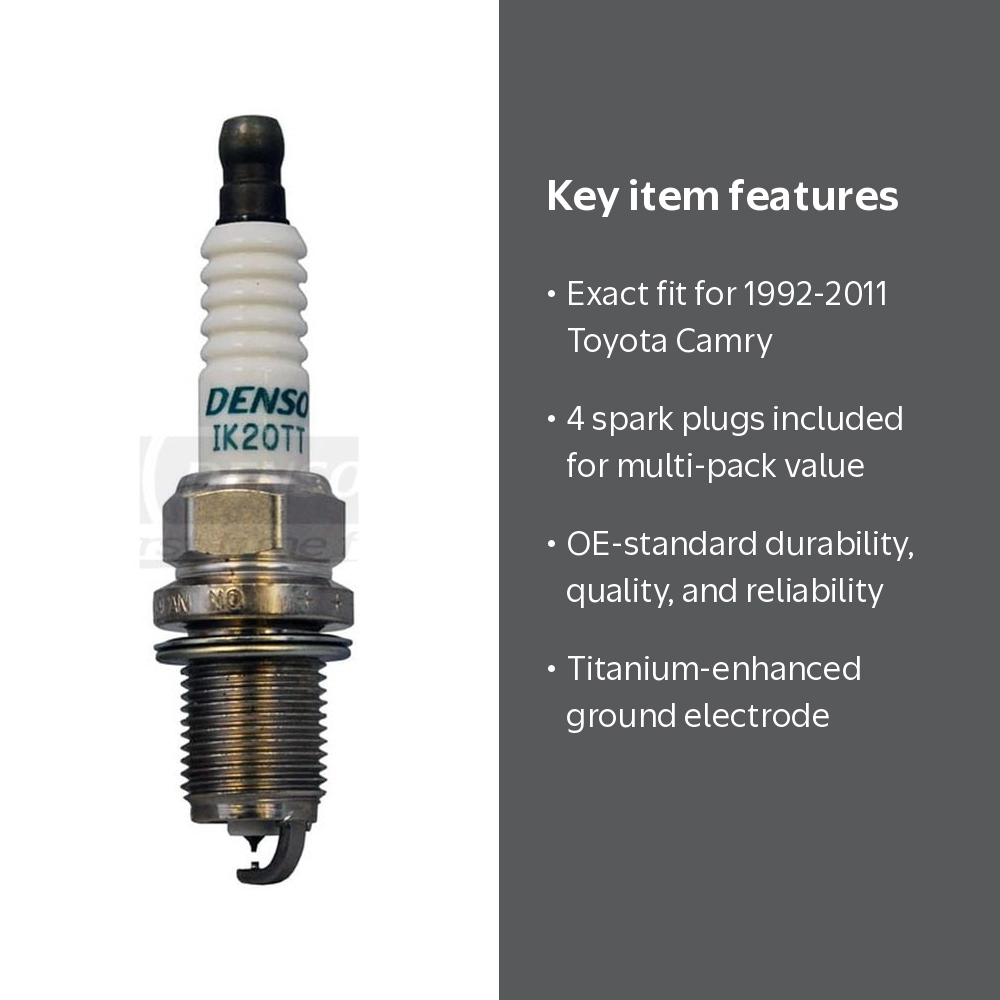 DENSO 4702 Spark Plug, 4 Pack, Fits 1992-2011 Toyota Camry