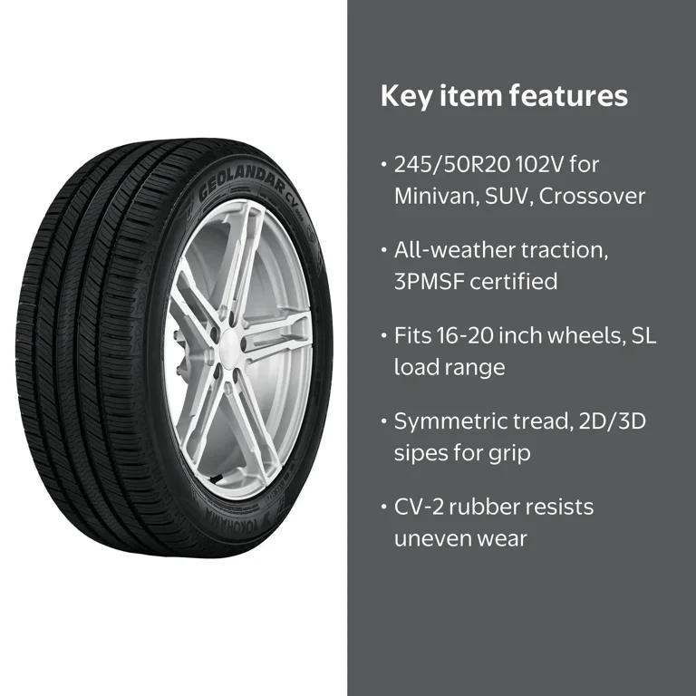 YOKOHAMA サマー ヨコハマ ジオランダーCV G058 245/50R20 4本 5ミリ