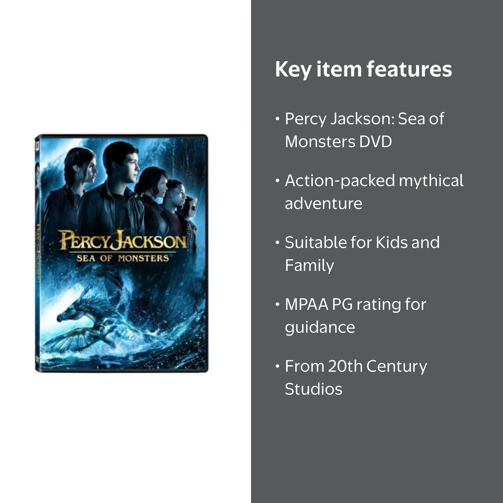 Percy Jackson: Sea of Monsters (DVD), 20th Century Studios, Kids