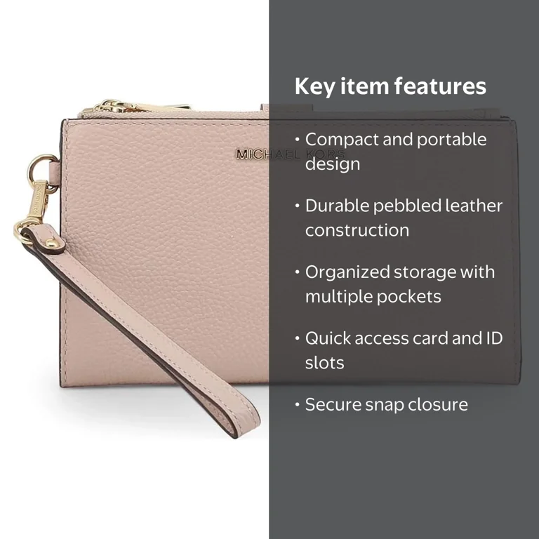 Michael Kors Adele Large Smartphone Wristlet, Pink, 32T7GAFW4L-187