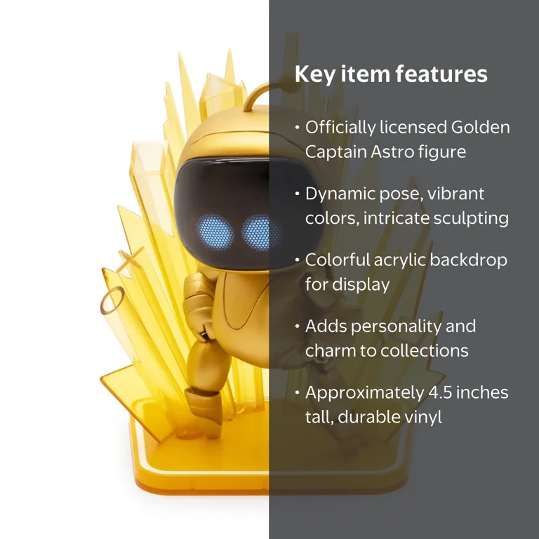 CultureFly Astro Bot Golden Captain Astro Vinyl Figure 7-Inch with