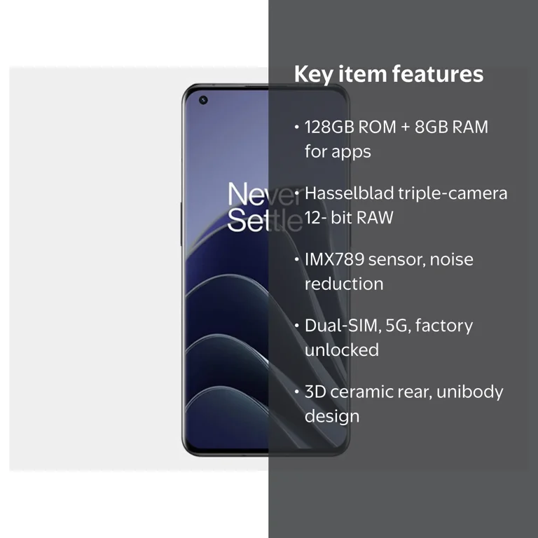 Free Shipping! OnePlus 10 Pro 5G Phones, Dual SIM, 128GB + 8GB RAM