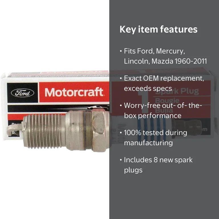 Set of 8 Motorcraft Spark Plug SP479X for Ford Mercury Lincoln