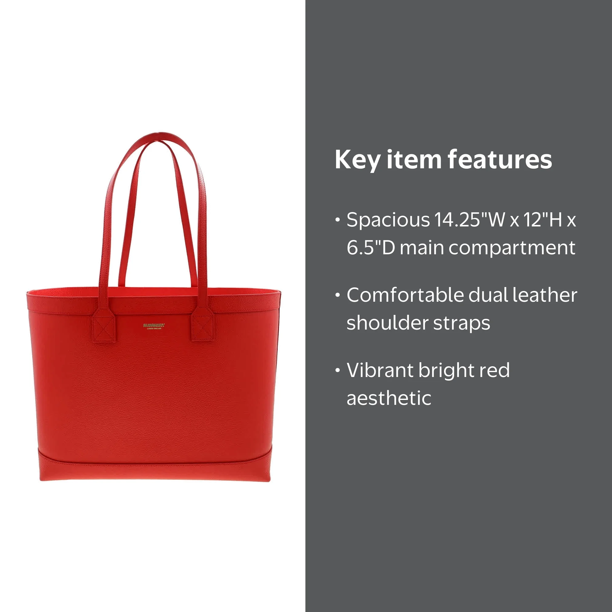 Burberry MD London Nova Check Tote Bag Red Medium - Walmart.com