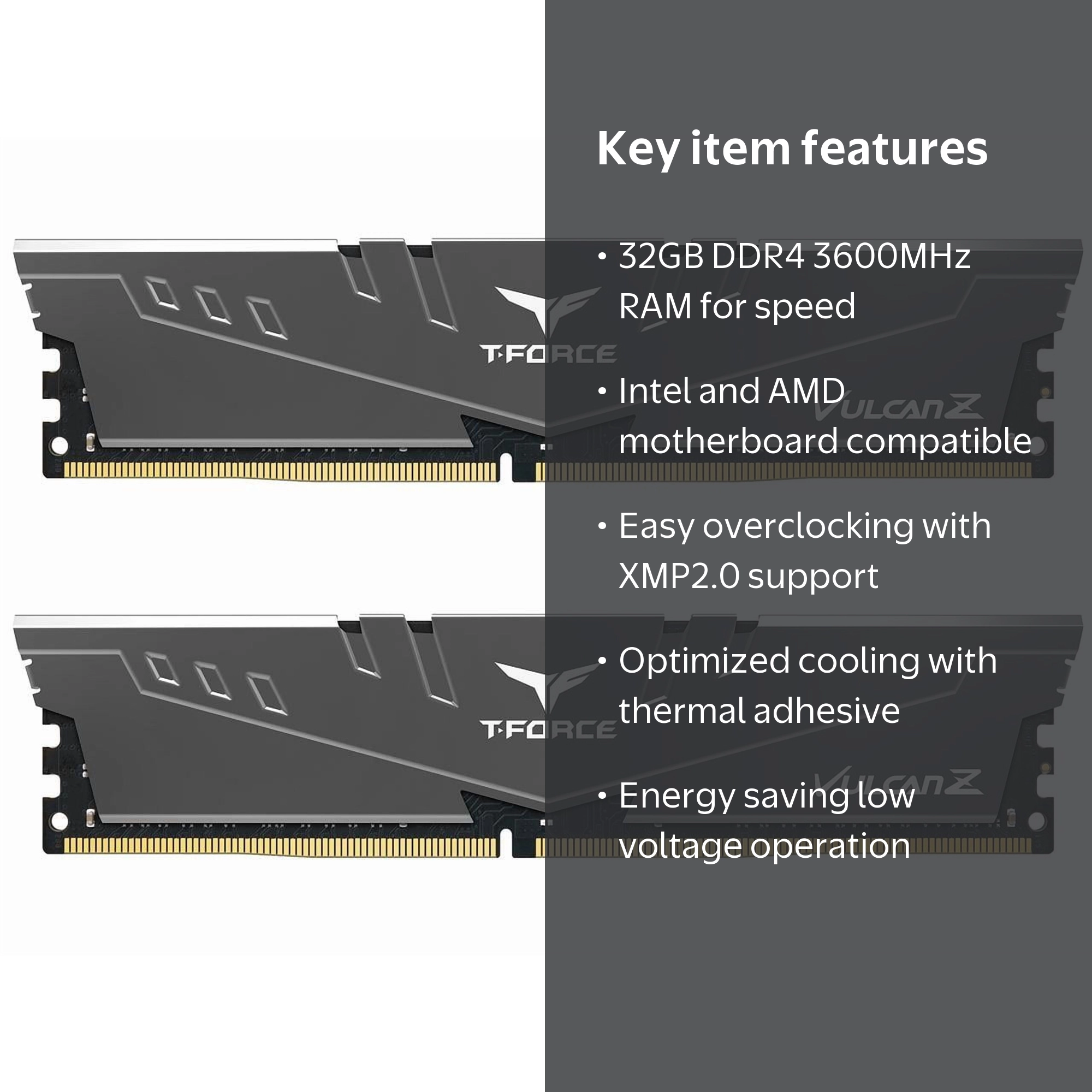 TEAMGROUP, DDR4 3600 RAM, TLZGD432G3600HC18JDC01, 32GB (2x16GB