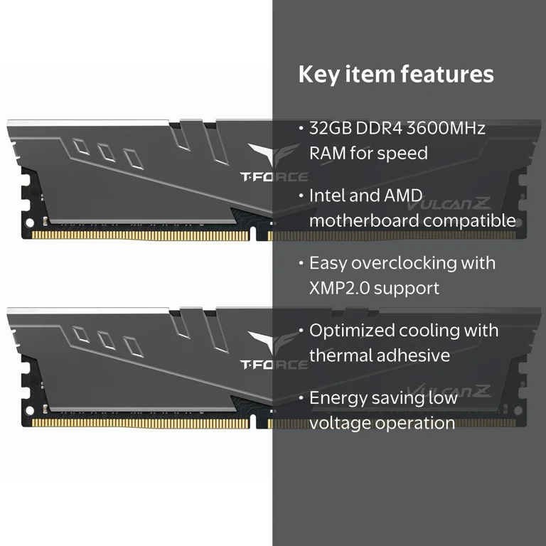 TEAMGROUP, DDR4 3600 RAM, TLZGD432G3600HC18JDC01, 32GB (2x16GB