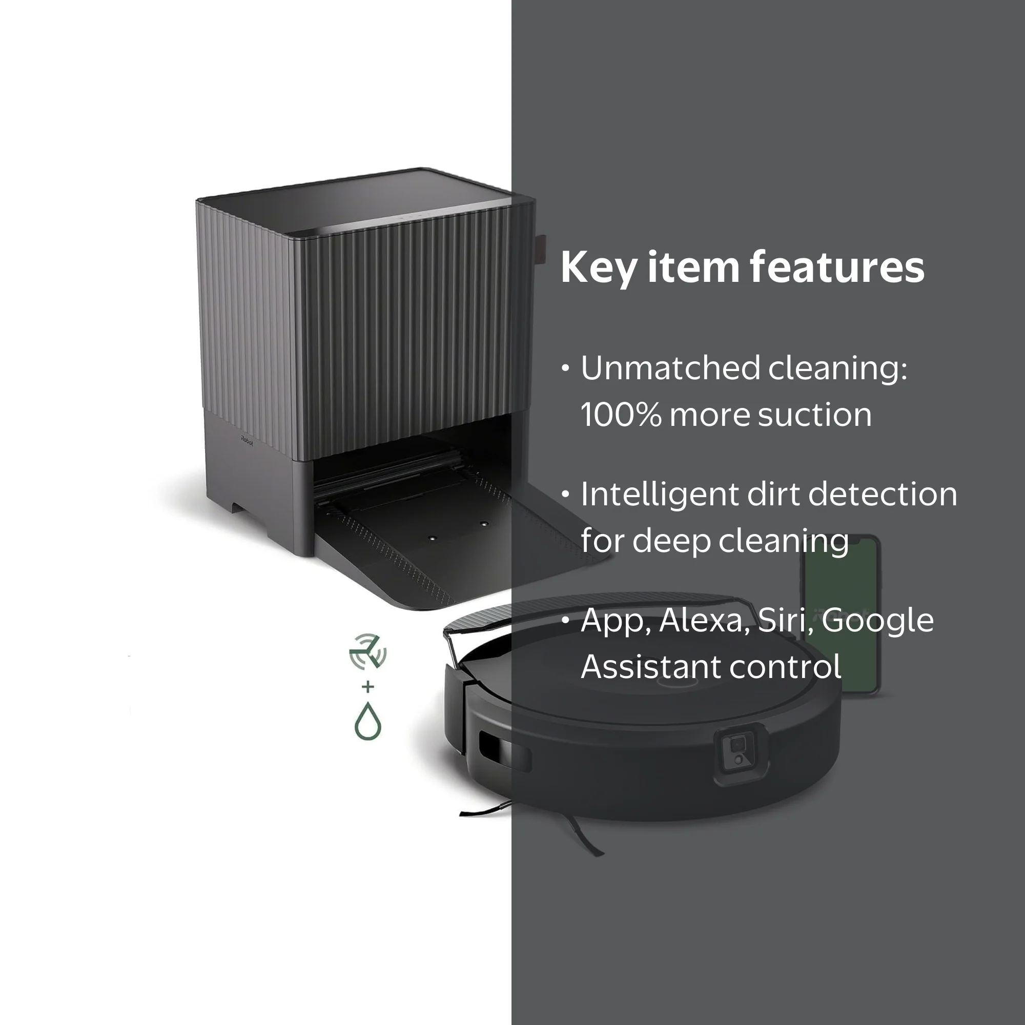 iRobot Roomba Combo 10 Max, Robot Vacuum and Mop, Self-Emptying