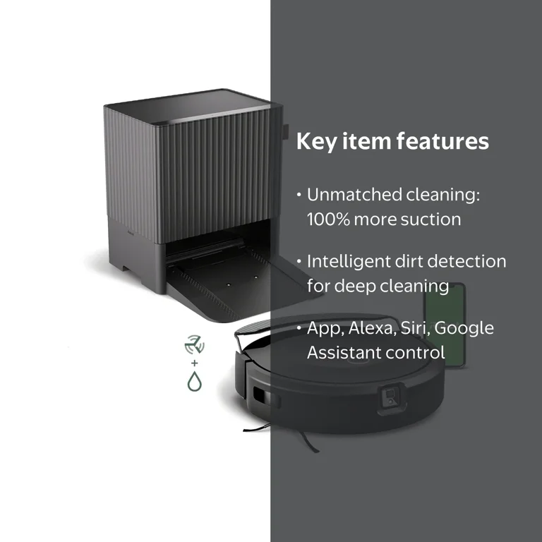 iRobot Roomba Combo 10 Max, Robot Vacuum and Mop, Self-Emptying