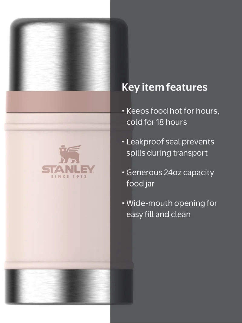Stanley the Legendary Classic 24oz Rose Quartz Stainless Steel
