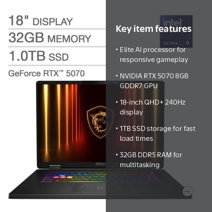 MSI Crosshair 18 HX AI 18
