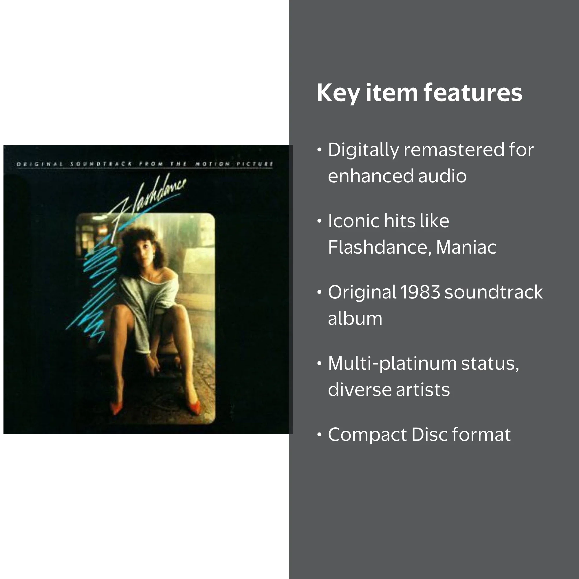 Various Artists - Flashdance Soundtrack - Music & Performance - CD