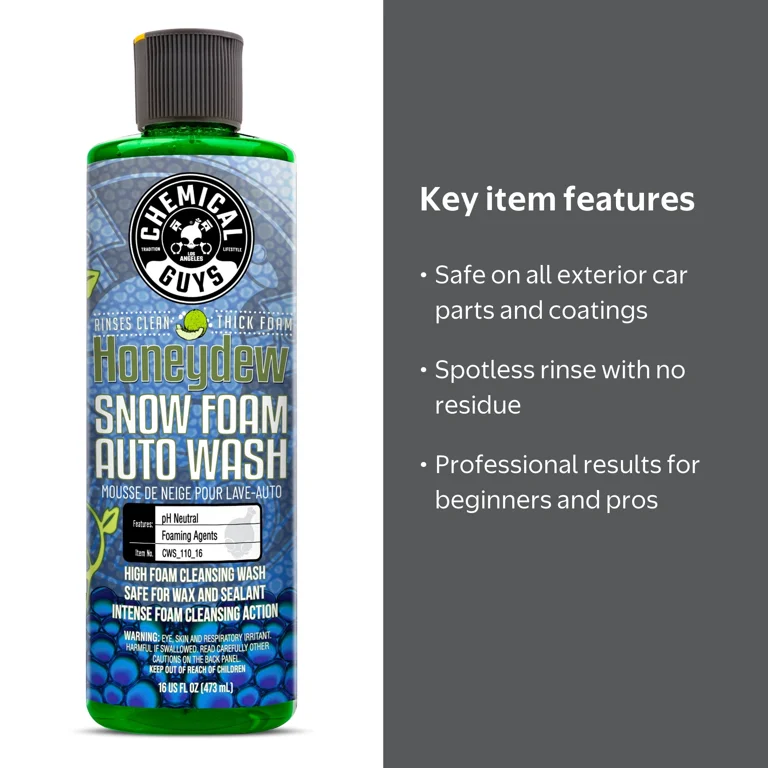 Chemical Guys, Car Wash Soap, CWS_110_16, Honeydew Scent - Walmart.com