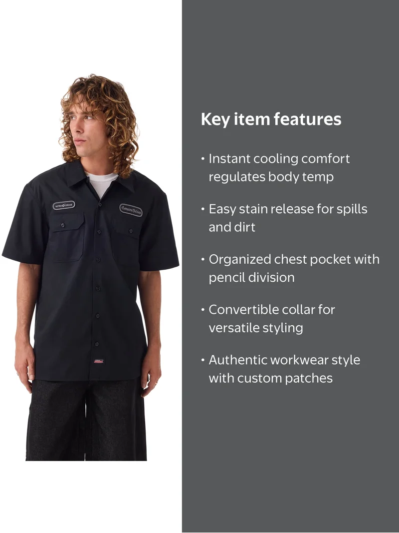 Men's Genuine Dickies x Nitro Circus Short Sleeve Workwear Shirt