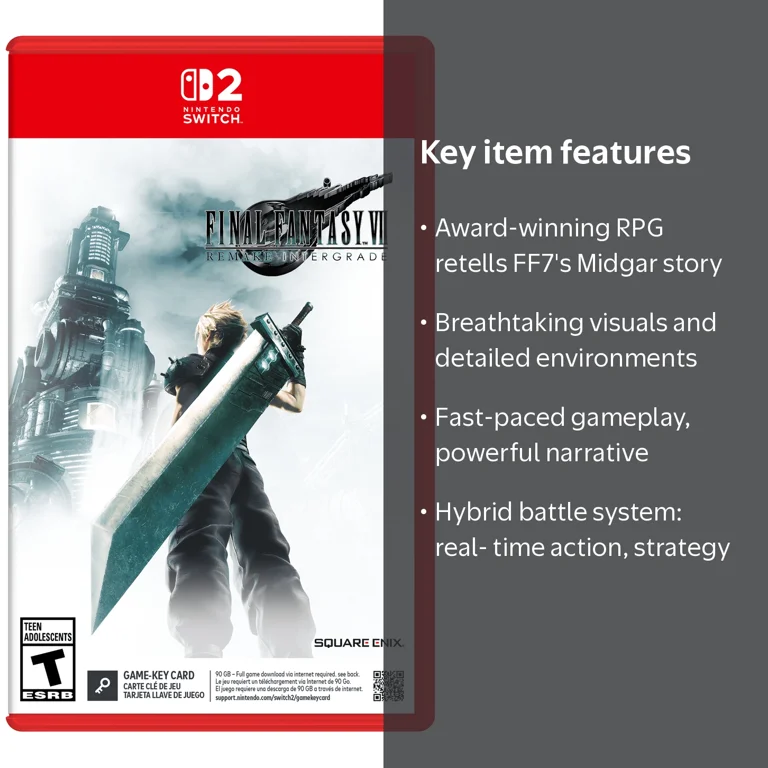 Final Fantasy VII Remake Intergrade Day One Edition, Nintendo