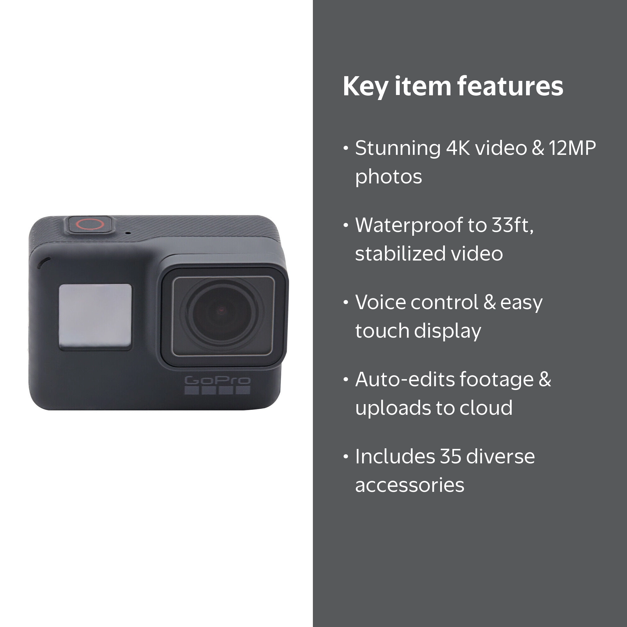 Restored GoPro HERO 5 Black Edition 4K Action Sport Camera