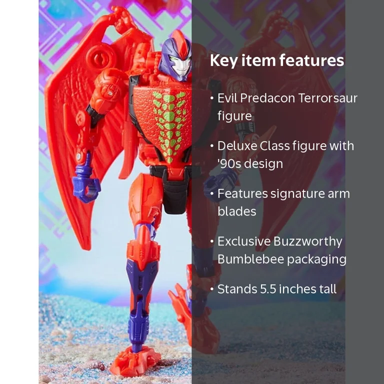 Transformers Buzzworthy Bumblebee Evil Predacon Terrorsaur Action